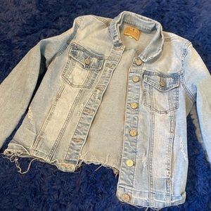 Ensean ripped jean jacket!